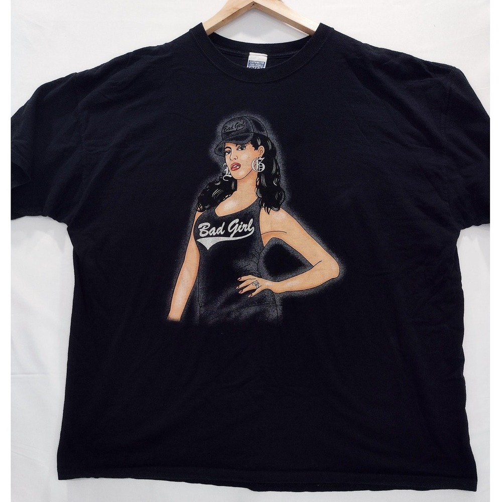 Freeze Clothing‎ for Cool People Bad Girl Graphic 100% Cotton Black T-Shirt 3XL